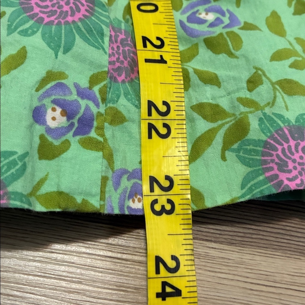 Garnet Hill Cotton Skirt A-line Floral print Lined Women Size 8 Feminine Spring - Picture 6 of 11